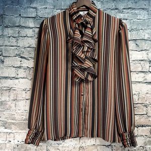 Jonathan Martin | Vintage 1980s Striped Blouse